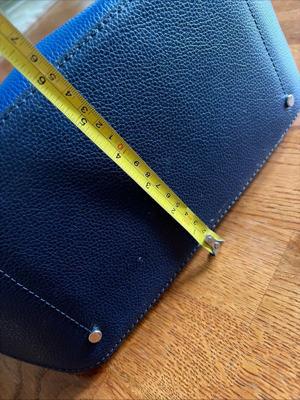 Kate Spade New York Eva Lemon Zest Tote Bag Large Bucket Leather Blue Yellow